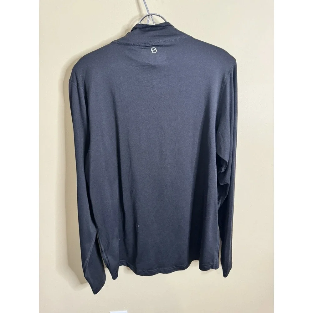 Magellan Outdoors Men's Large Black Lightweight Long Sleeve 1/4 Zip